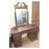 Antique Vanity with Mirror