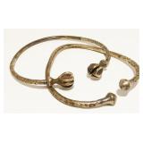 Two Sterling Silver Cuff Bracelets 46g