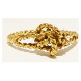 10K Y Gold Knot Ring Sz 6.5 1.8g