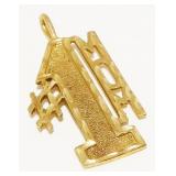 14K Y Gold #1 Mom Pendant 2g