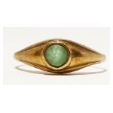 Petite 10K Y Gold Gemstone Ring Sz 3.5 .75g