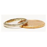 Petite 18K W Gold Ring Sz 3 1.4g