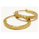 Small 10K Y Gold Hoop Earrings .6g