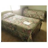 2x Antique Wood Bed Frames, Twin