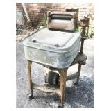 Antique Galvanized Washing Machine