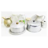 Vintage Pitchers, Cake Domes & Glass Jars