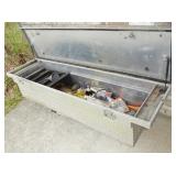 Aluminum Truck Tool Box w/Contents Bad Lid Springs