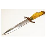 German Hunting Knife, Deer Foot Handle