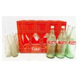 Coke Crate, Vtg Coke & Dr. Pepper Glass Bottles