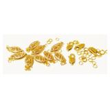 14K Y Gold Clasps & Small Jump Rings 5.9g