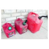 Three Gas Cans