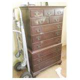 Tallboy Chest of Drawers, Nail Holes on Top
