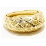 14K Y Gold Ladies Ring Sz 8 1.8g