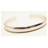 Sterling Silver Cuff Bracelet For Medium Wrist 23g