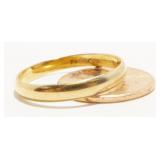 10K Y Gold Wedding Band Ring Sz 10 1.9g