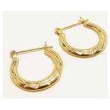 Small 14K Y Gold Hoop Earrings 1.2g
