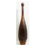Large Vintage Wood Bowling Pin