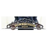 Cast Iron Door/Gate Topper with Name Plate