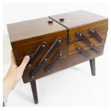 Vintage Wood Sewing Box
