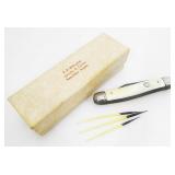 Vintage Pocket Knife & Handmade Needles