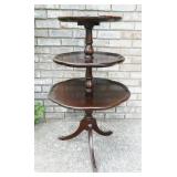 Three-Tiered Wood Table