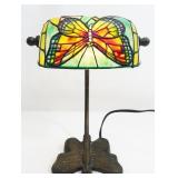 Butterfly Lamp with Cast Iron Base