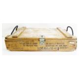 Wood Ammo Box with Contents