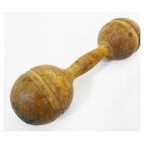 Antique Wooden Dumbbell