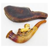 Vintage Meerschaum Tobacco Pipe in Case