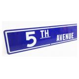 Small 1976 5th Avenue Porcelain Sign