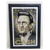 Framed Johnny Cash Signed & Numbered Print