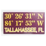 Tallahassee Coordinates Canvas Print