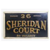 Sheridan Court Metal Sign