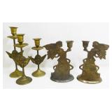 Brass Angel Candlesticks
