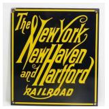 NY, New Haven & Hartford Railroad Porcelain Sign