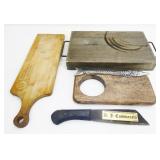 Small Wood Cutting Boards & Malaysian Machete