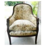 Antique Swan Arm Chair, Needs to Be Re-Upholstered