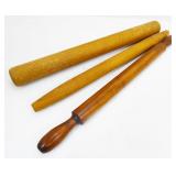Three Wood Rolling Pins