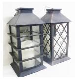 Two Light Metal Lanterns