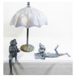 Garden Frogs & Umbrella