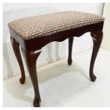 Upholstered Wood Vanity Bench