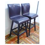 Pleather Barstools, Small Tear