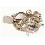 Sterling Silver Scrap Jewelry 38.5g
