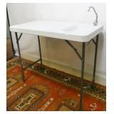 Portable Fish Cleaning Sink Table