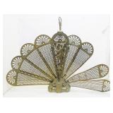 Brass Accordion Style Fireplace Screen, Nds Repair