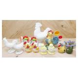 Ceramic Chickens & Roosters: See Photos