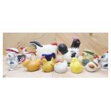 Ceramic Chickens & Roosters: See Photos