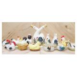 Ceramic Chickens & Roosters: See Photos