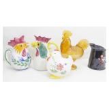 Ceramic Chickens & Roosters: See Photos