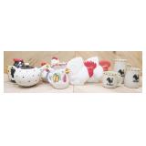 Ceramic Chickens & Roosters: See Photos
